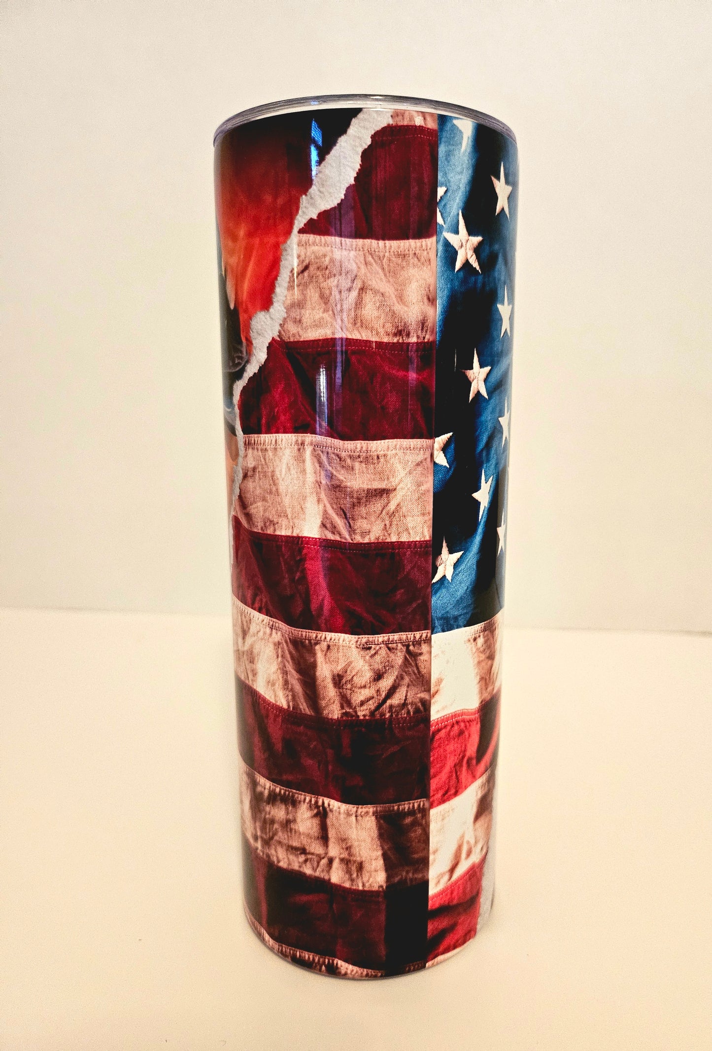 Fireman with American Flag